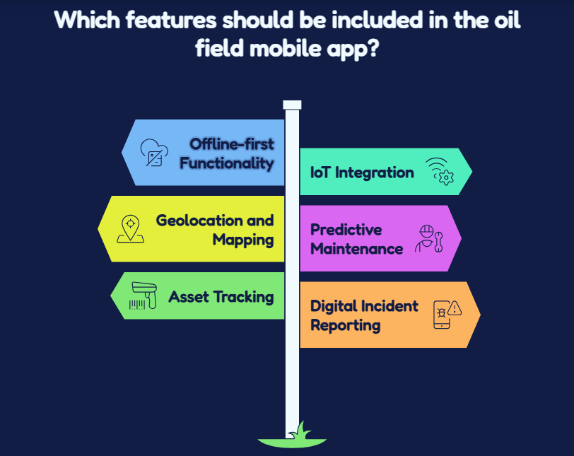 Features for Oil Field Mobile Apps